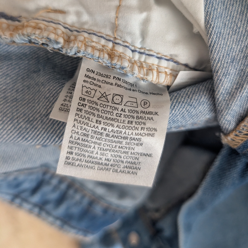 H&M Wide Leg Blue Denim Jeans - Picture 5 of 10